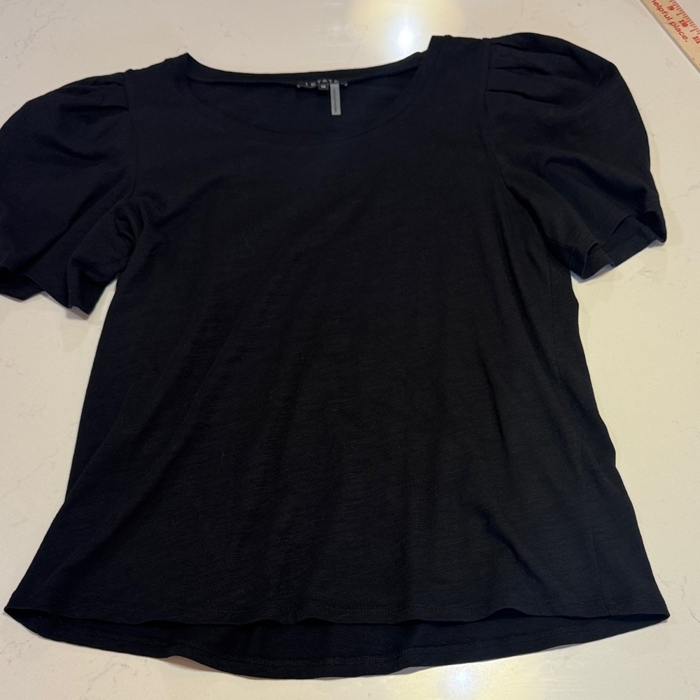 Zara Black Short Sleeve Top